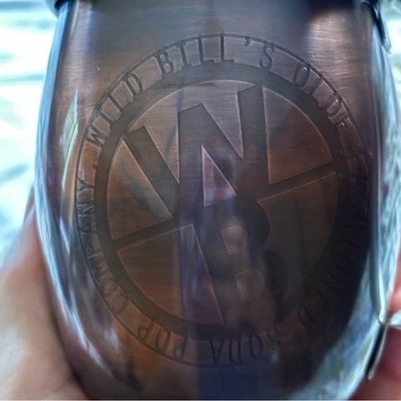 Bike Week Gettysburg 2008 Wild Bill Silver color Mug 5" X 3.75" aluminum tin. - Picture 8 of 8